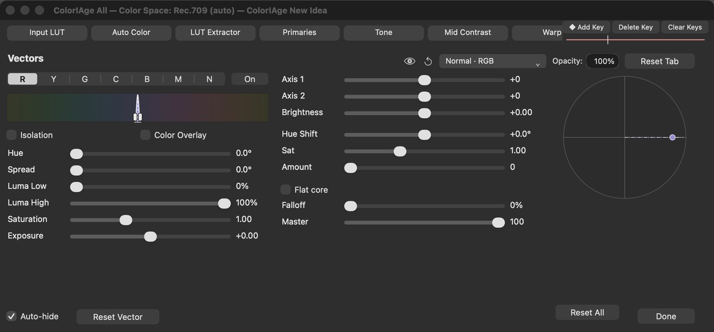 Vectors in Thierry CC
